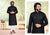 Black Men's Designer Kurta Mirror Embroidery worked (Only Kurta) Kurta House