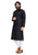 Black Men's Designer Kurta Mirror Embroidery worked (Only Kurta) Kurta House