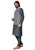 Men's Kurta Pajama Set with Exquisite Lakhnavi Work Jacket Kurta House